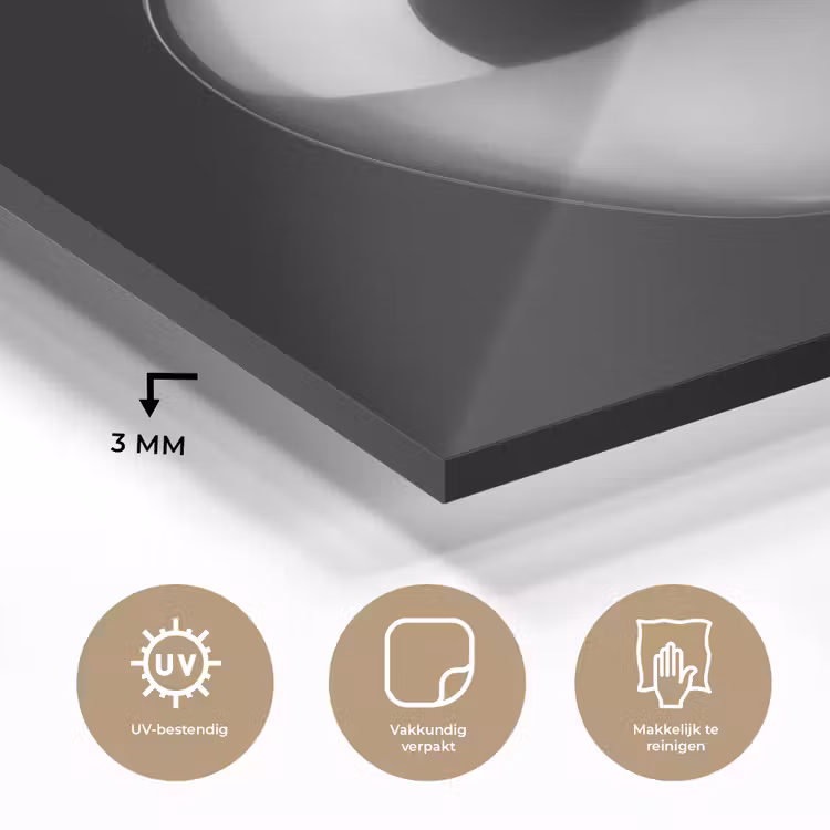 Appel - Metallic - Symmetrisch plexiglas 5mm klein -sfeer2