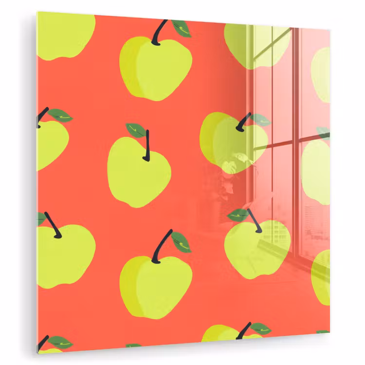 Appels - Modern - Groen plexiglas 5mm klein 11 -zzzproduct_nieuw