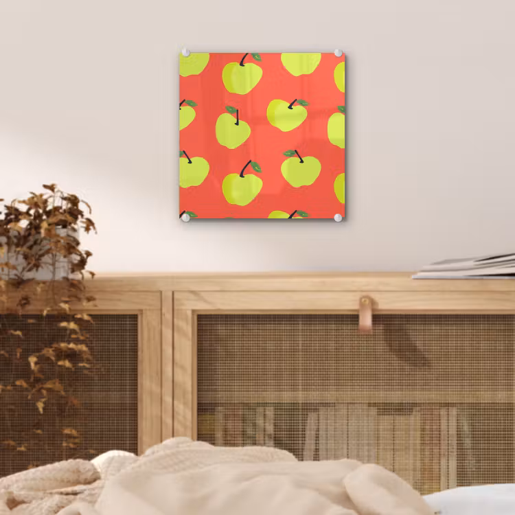 Appels - Modern - Groen plexiglas 5mm klein 11 -sfeer4