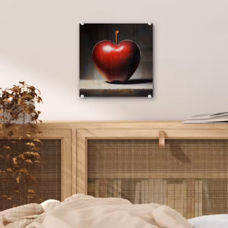 Apple - Hart - Rood plexiglas 5mm klein -sfeer4