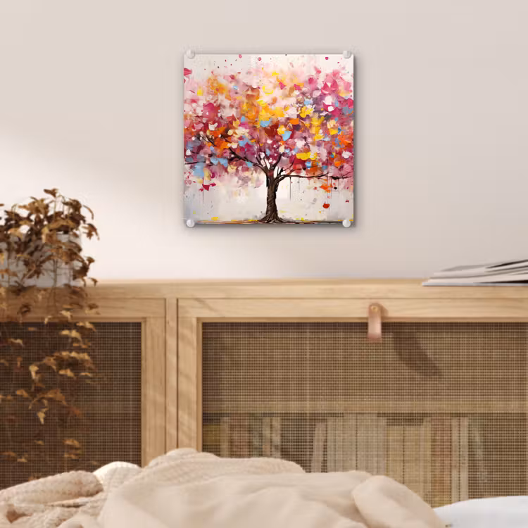 Aquarel - Boom - Kunst - Abstract plexiglas 5mm klein -sfeer4