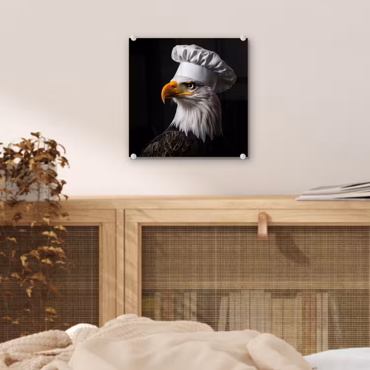Arend -Amerika - Koksmuts - Vogel - Stoer plexiglas 5mm klein -sfeer4