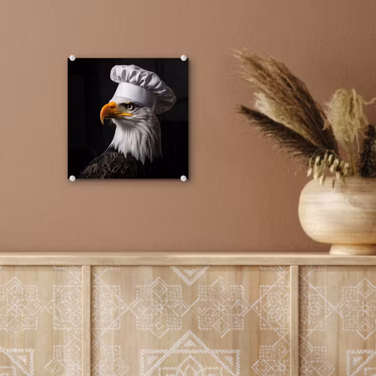 Arend -Amerika - Koksmuts - Vogel - Stoer plexiglas 5mm klein -sfeer5