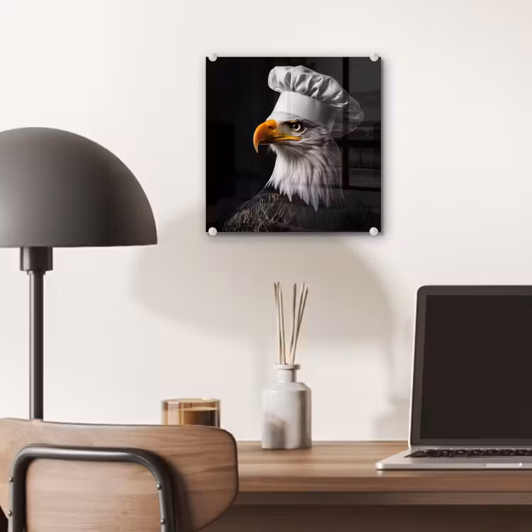 Arend -Amerika - Koksmuts - Vogel - Stoer plexiglas 5mm klein -sfeer6