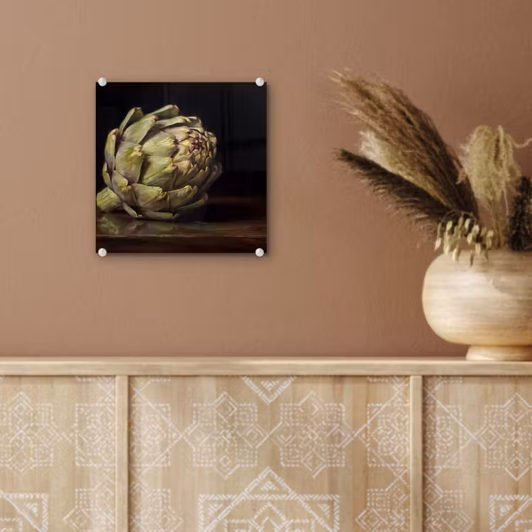 Glas schilderij - Artichok - Eten - Klassiek - Artichok - Eten - Klassiek plexiglas 5mm klein