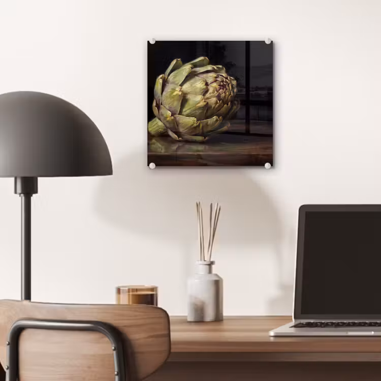 Glas schilderij - Artichok - Eten - Klassiek - Artichok - Eten - Klassiek plexiglas 5mm klein
