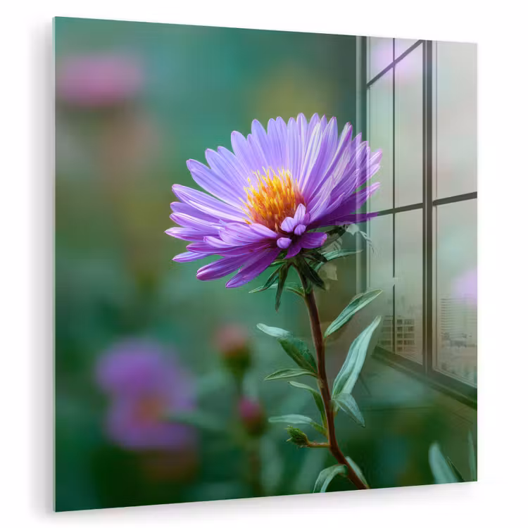 Aster - Paars - Bloem - Blaadjes plexiglas 5mm klein -zzzproduct_nieuw