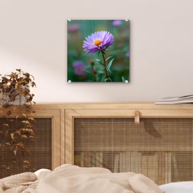 Aster - Paars - Bloem - Blaadjes plexiglas 5mm klein -sfeer4