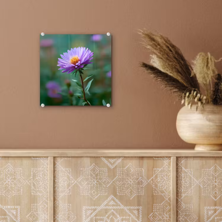 Aster - Paars - Bloem - Blaadjes plexiglas 5mm klein -sfeer5