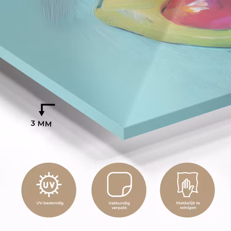 Avocado - Groen - Pit - Schaduw plexiglas 5mm klein -sfeer2