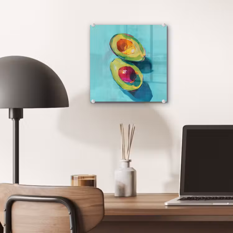 Avocado - Groen - Pit - Schaduw plexiglas 5mm klein -sfeer6