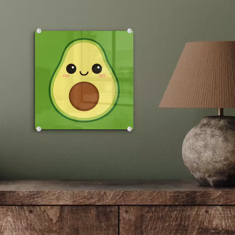 Avocado - Groen - Speels plexiglas 5mm klein -sfeer3