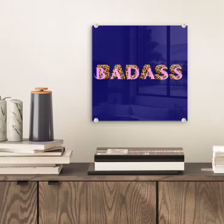 Badass - Panterpint - Schaduw - Roze plexiglas 5mm klein -sfeer1