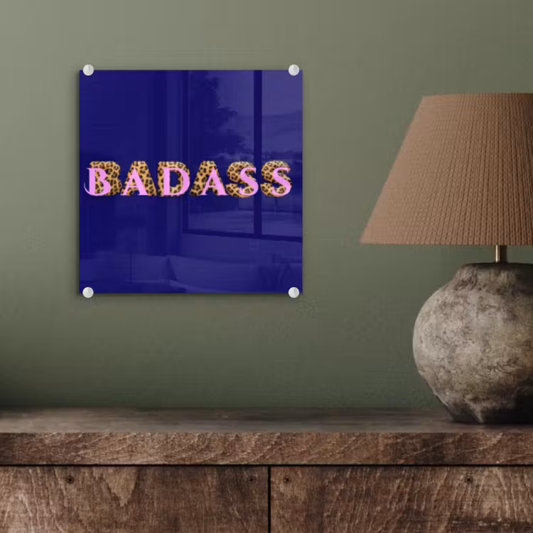 Badass - Panterpint - Schaduw - Roze plexiglas 5mm klein -sfeer3