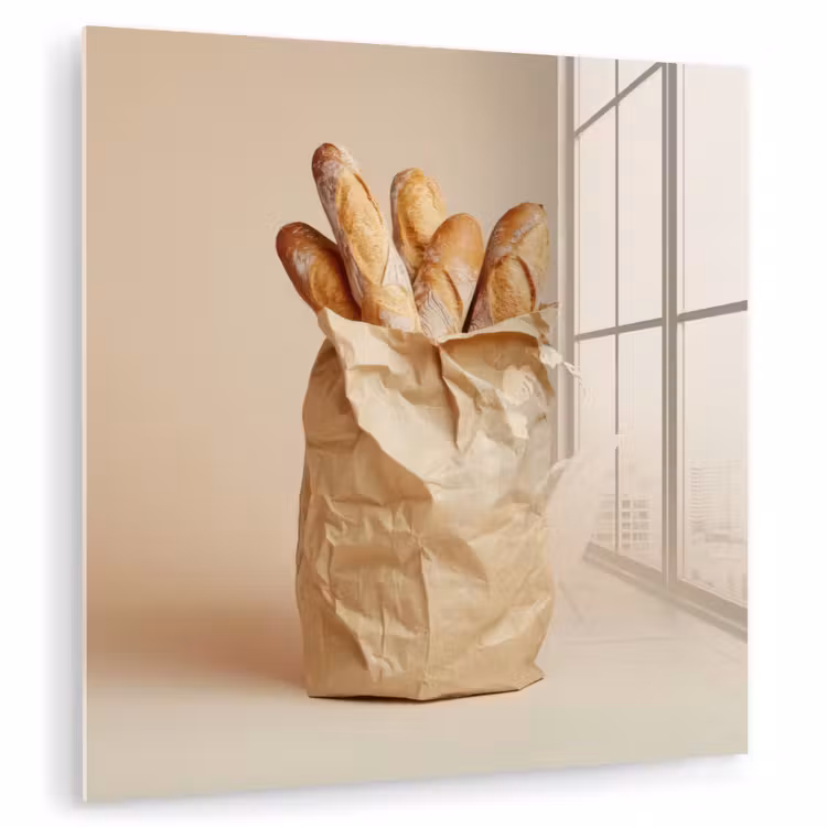 Baguette - Brood - Stokbrood - Beige plexiglas 5mm klein -zzzproduct_nieuw