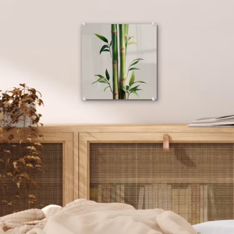 Bamboestengels - Sierlijk - Groen plexiglas 5mm klein -sfeer4