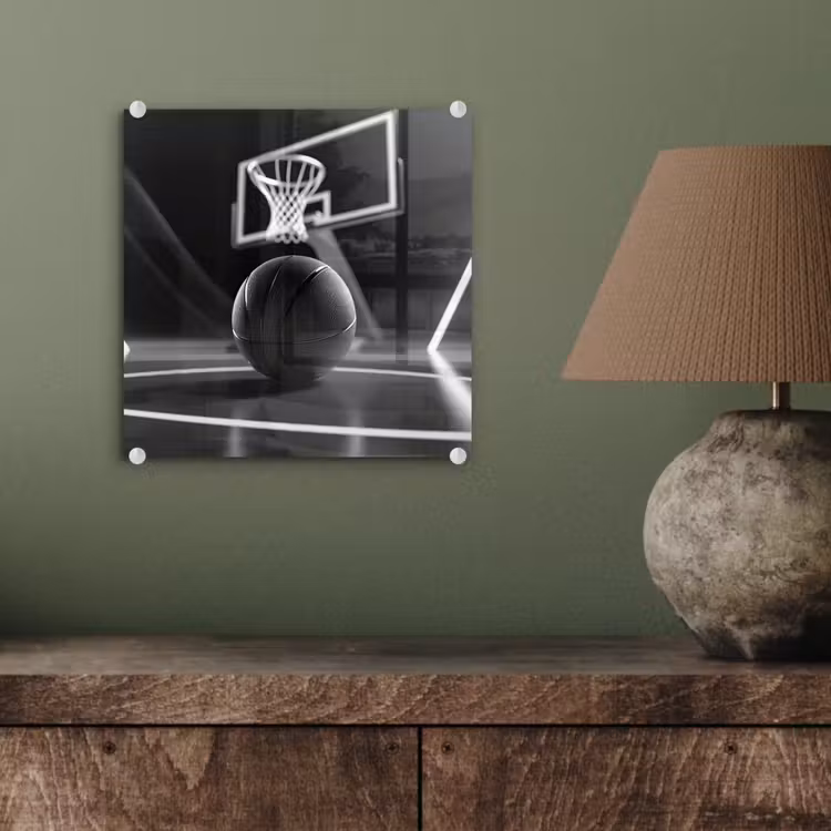 Basketbal - Basketbalveld - Lichtlijnen plexiglas 5mm klein -sfeer3