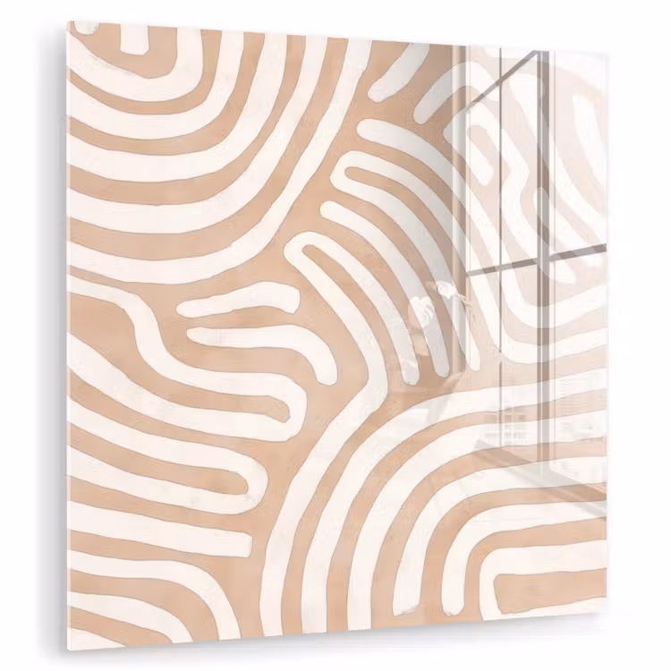 Beige - Aardspatroon plexiglas 5mm klein -zzzproduct_nieuw
