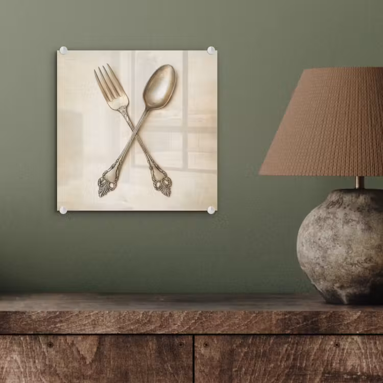 Beige - Vintage - Bestek plexiglas 5mm klein -sfeer3