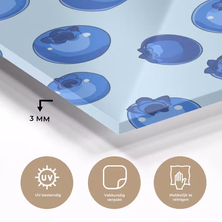 Bessen - Modern - Blauw plexiglas 5mm klein 11 -sfeer2