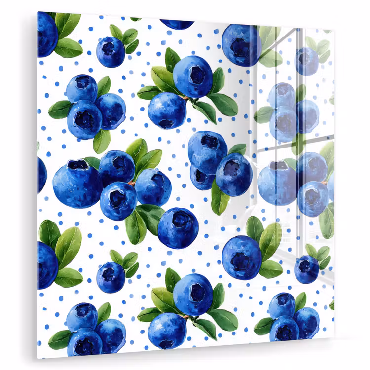 Bessen - Patroon - Blauw plexiglas 5mm klein 11 -zzzproduct_nieuw