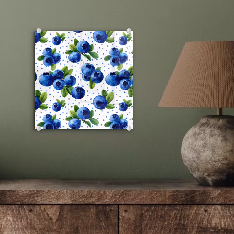 Bessen - Patroon - Blauw plexiglas 5mm klein 11 -sfeer3