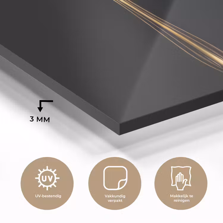 Bestek - Goud - Mes - Vork plexiglas 5mm klein -sfeer2