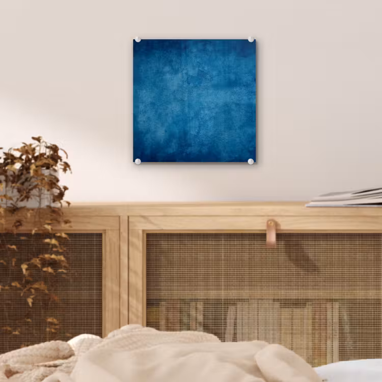 Beton - Blauw - Vintage - Structuur - Industrieel plexiglas 5mm klein -sfeer4