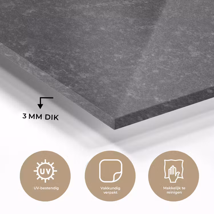 Beton - Grijs - Textuur - Retro - Industrieel plexiglas 5mm klein -sfeer2