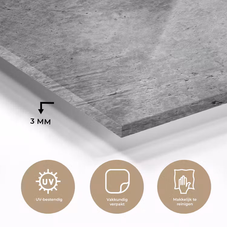 Beton - Leisteen - Grijs -Betonstructuur plexiglas 5mm klein -sfeer2