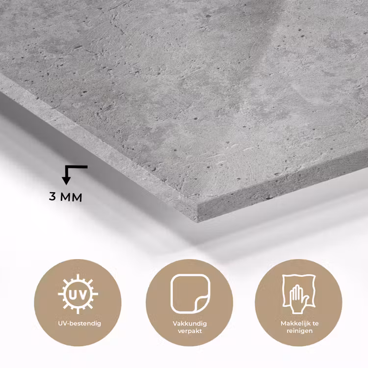 Beton - Leisteen - Grijs - Betonstructuur plexiglas 5mm klein -sfeer2