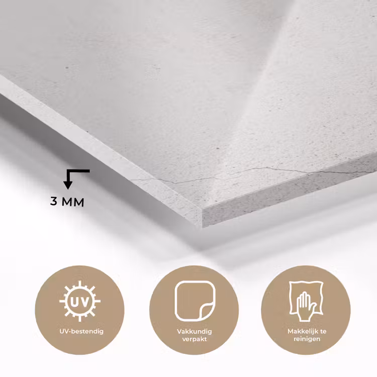 Beton - Muur - Wit plexiglas 5mm klein -sfeer2