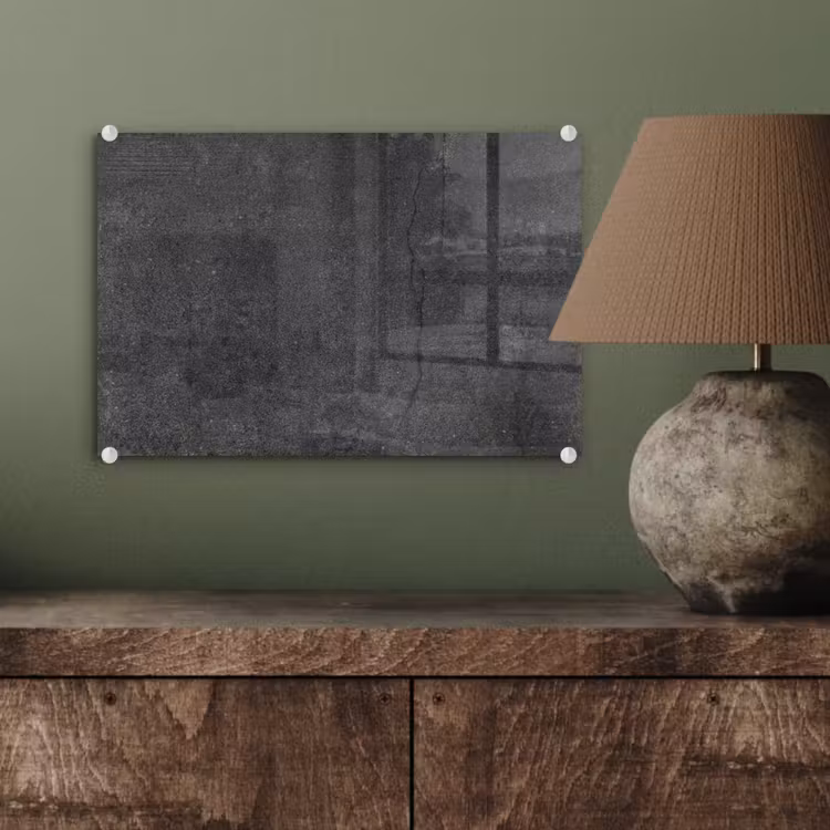 Beton - Zwart - Grijs - Rustiek - Industrieel plexiglas 5mm klein -sfeer3