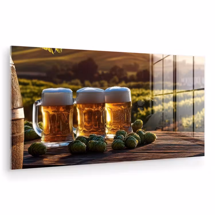 Bier - Hop - Landschap plexiglas 5mm klein -zzzproduct_nieuw