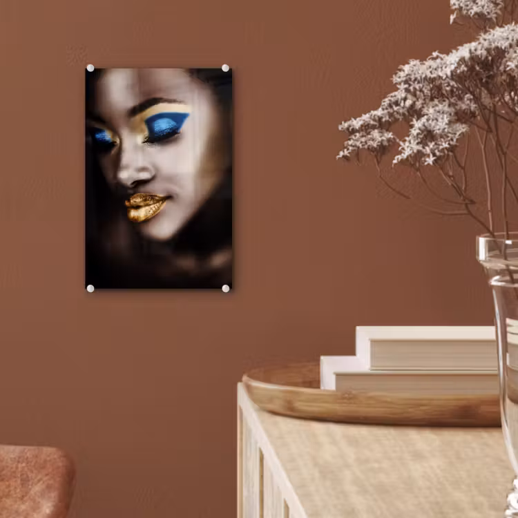 Black and Gold - Vrouw - Make up plexiglas 5mm klein -sfeer5
