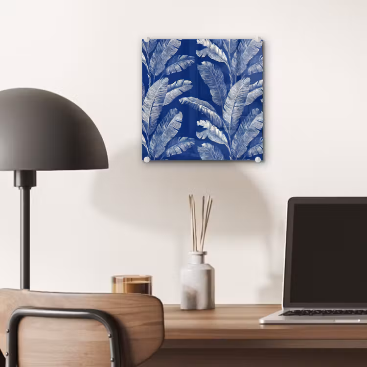 Blad - Palm - Blauw plexiglas 5mm klein 11 -sfeer6