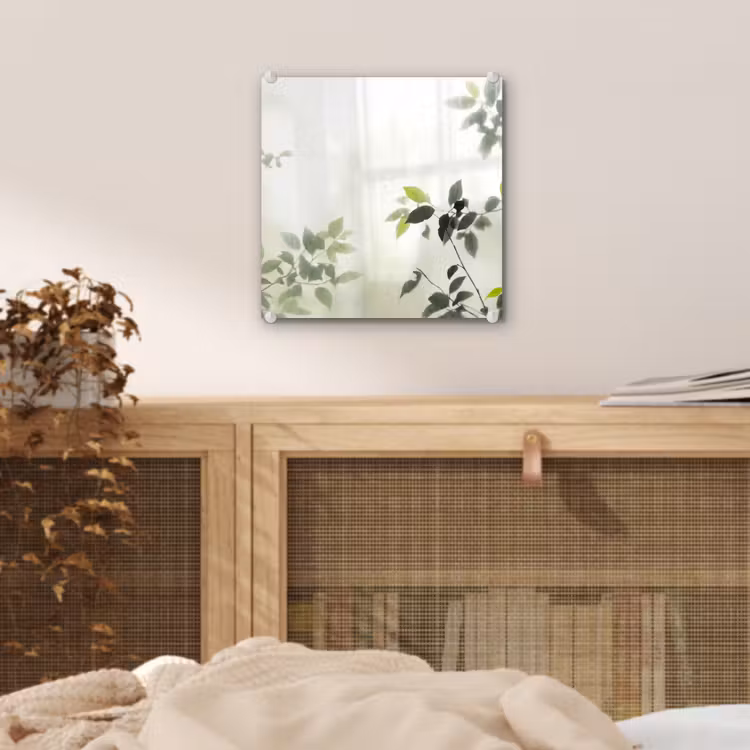 Blad - Schaduw - Natuur - Abstract - Groen plexiglas 5mm klein -sfeer4