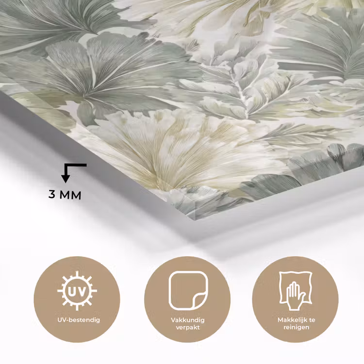 Bladeren - Botanisch - Groen plexiglas 5mm klein 11 -sfeer2