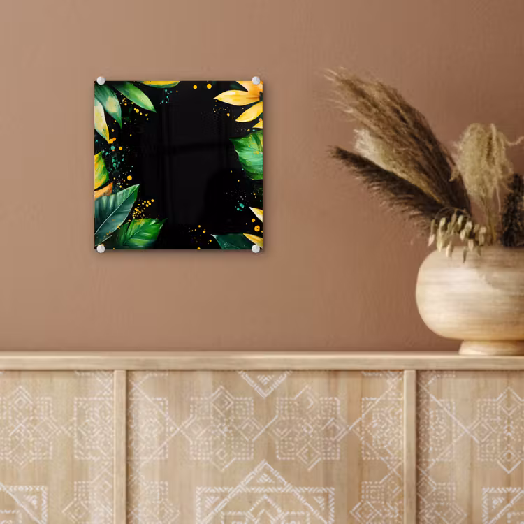Bladeren - Groen - Geel - Verf - Jungle plexiglas 5mm klein -sfeer5