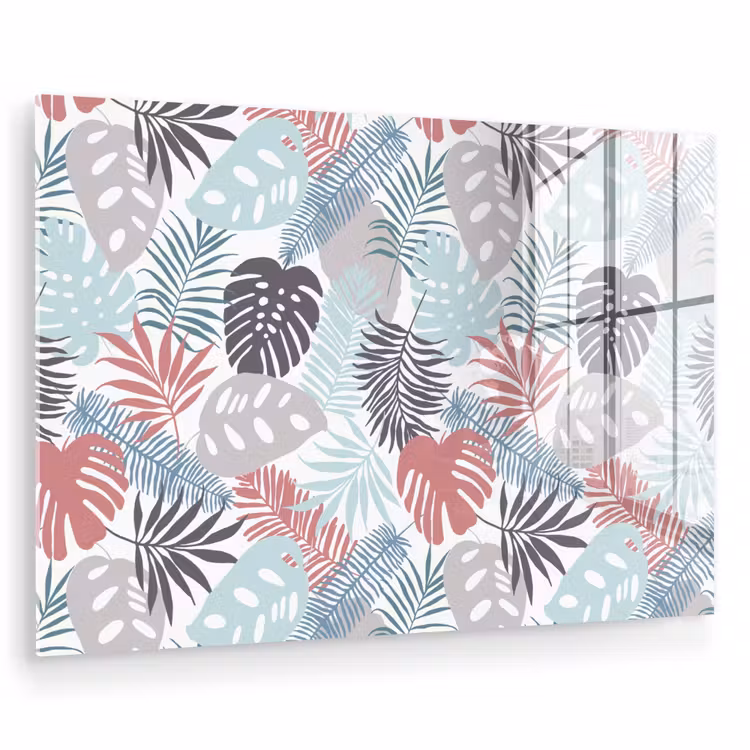 Bladeren - Jungle - Pastel - Tropisch plexiglas 5mm klein -zzzproduct_nieuw