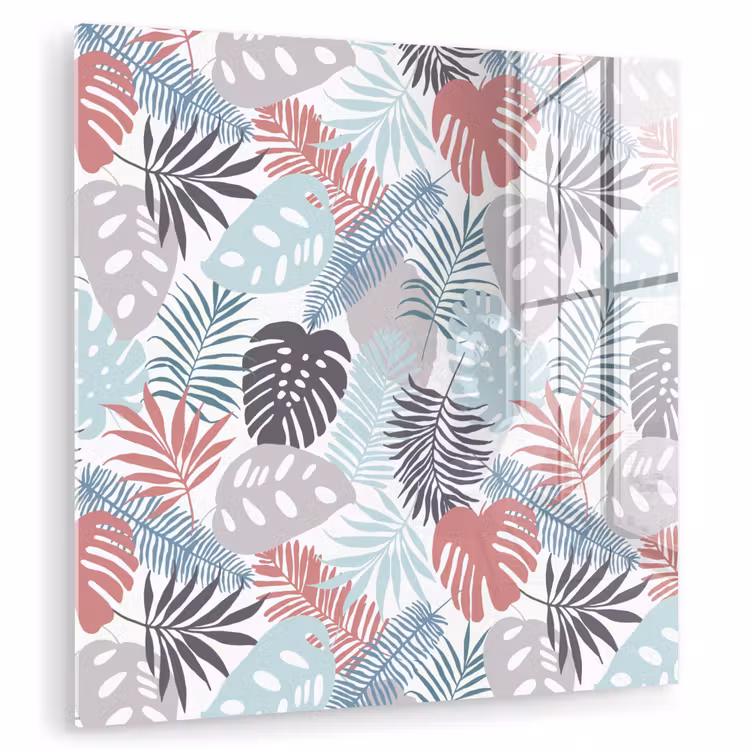 Bladeren - Jungle - Pastel - Tropisch plexiglas 5mm klein -zzzproduct_nieuw