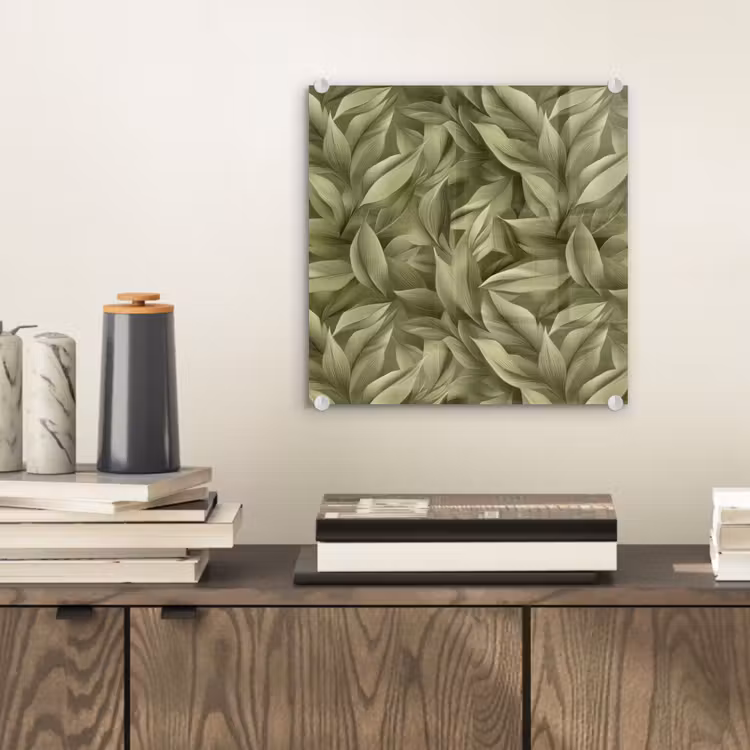 Bladeren - Modern - Groen plexiglas 5mm klein 11 -sfeer1