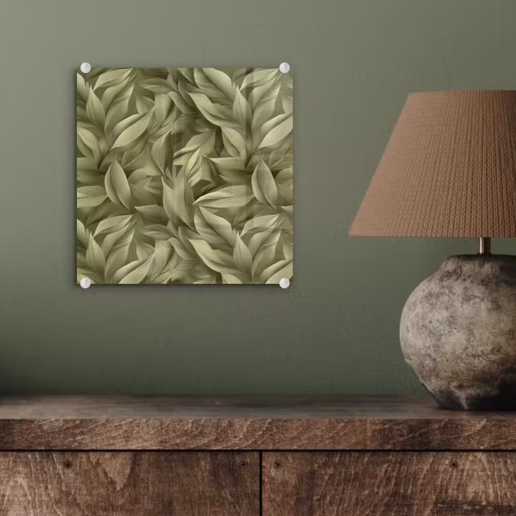 Bladeren - Modern - Groen plexiglas 5mm klein 11 -sfeer3