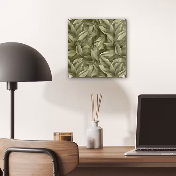 Bladeren - Modern - Groen plexiglas 5mm klein 11 -sfeer6