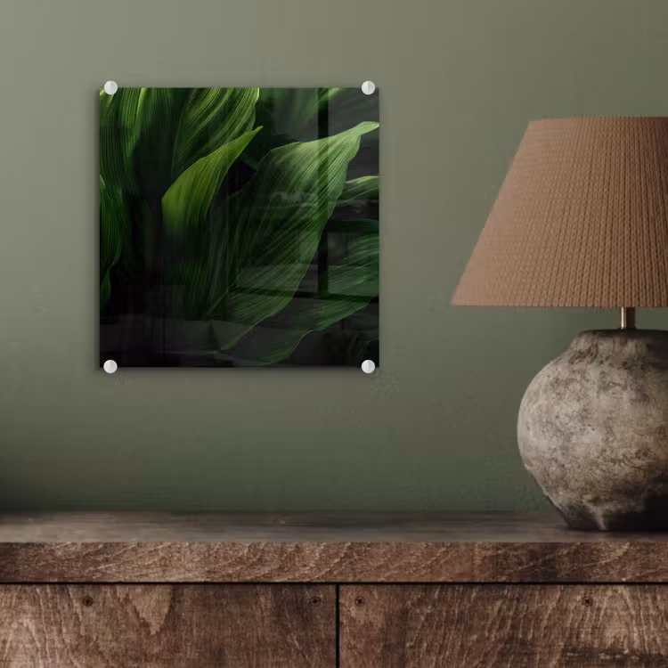 Bladeren - Schaduw - Groen - Textuur plexiglas 5mm klein -sfeer3
