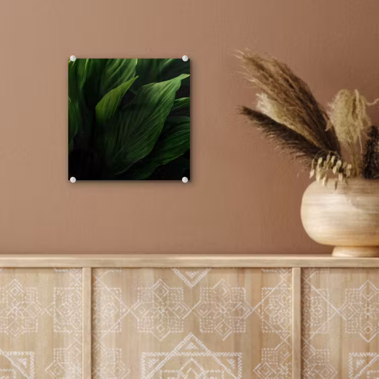 Bladeren - Schaduw - Groen - Textuur plexiglas 5mm klein -sfeer5