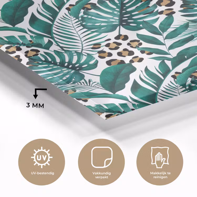 Bladeren - Tropisch - Jungle plexiglas 5mm klein -sfeer2