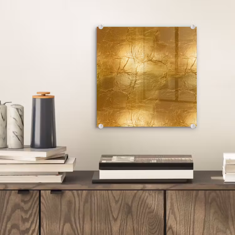 Bladgoud - Vintage - Textuur - Warm Goud plexiglas 5mm klein 11 -sfeer1