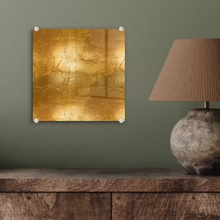 Bladgoud - Vintage - Textuur - Warm Goud plexiglas 5mm klein 11 -sfeer3