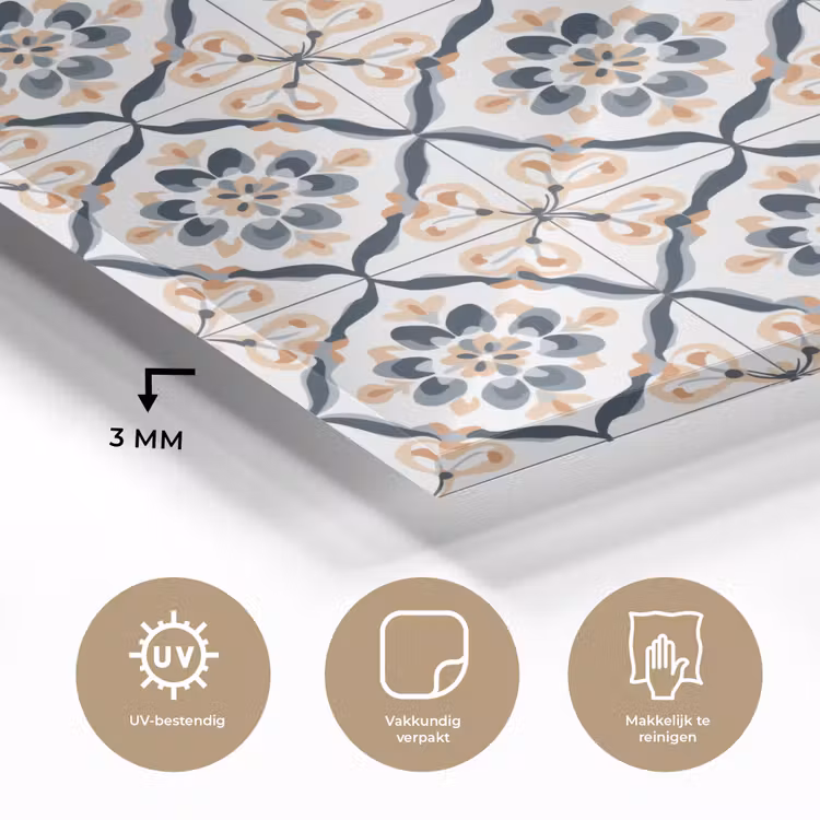 Bladvorm - Patroon - Kleurrijk plexiglas 5mm klein 11 -sfeer2